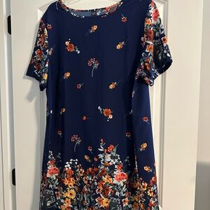 Floral Navy Mini Dress